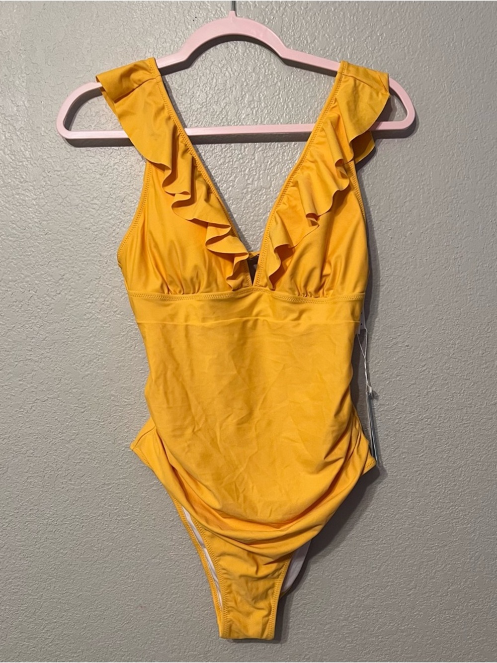 NWT Cupshe Yellow One-Piece Swimsuit